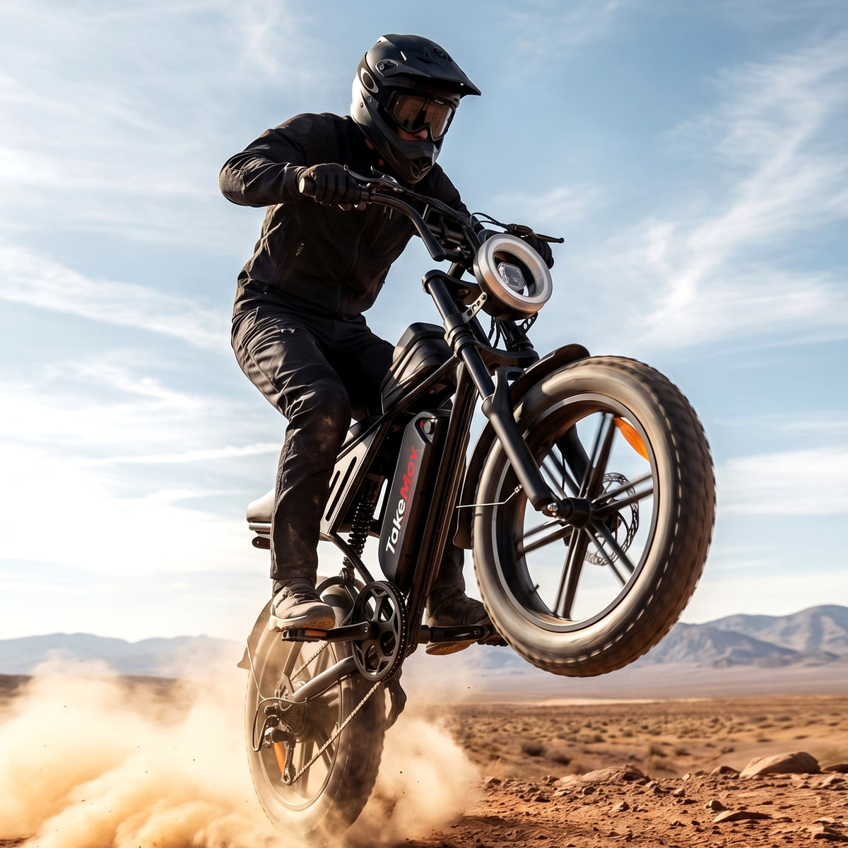 TakeMov Electric Bike for Adults, 750W Motor, 28MPH Class 3, 60 Miles, 20"x4" Fat Tire Ebike, 48V/15Ah, 7-Speed, E Mountain Bike, UL2849