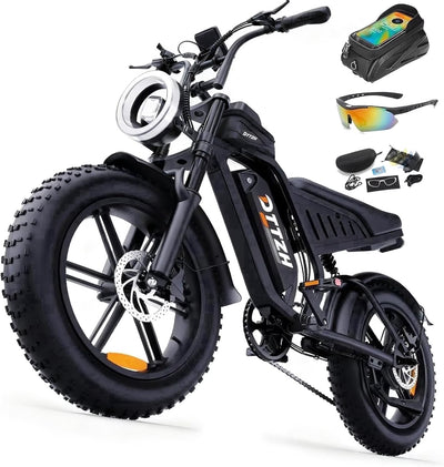 DTTZH Electric Bike for Adults, 750W Rated Motor, 60V/30Ah,100 Miles, 28 MPH, E Mountain Bike, 20" x 4" Fat Tire Ebike, UL2849 Certified (Red)